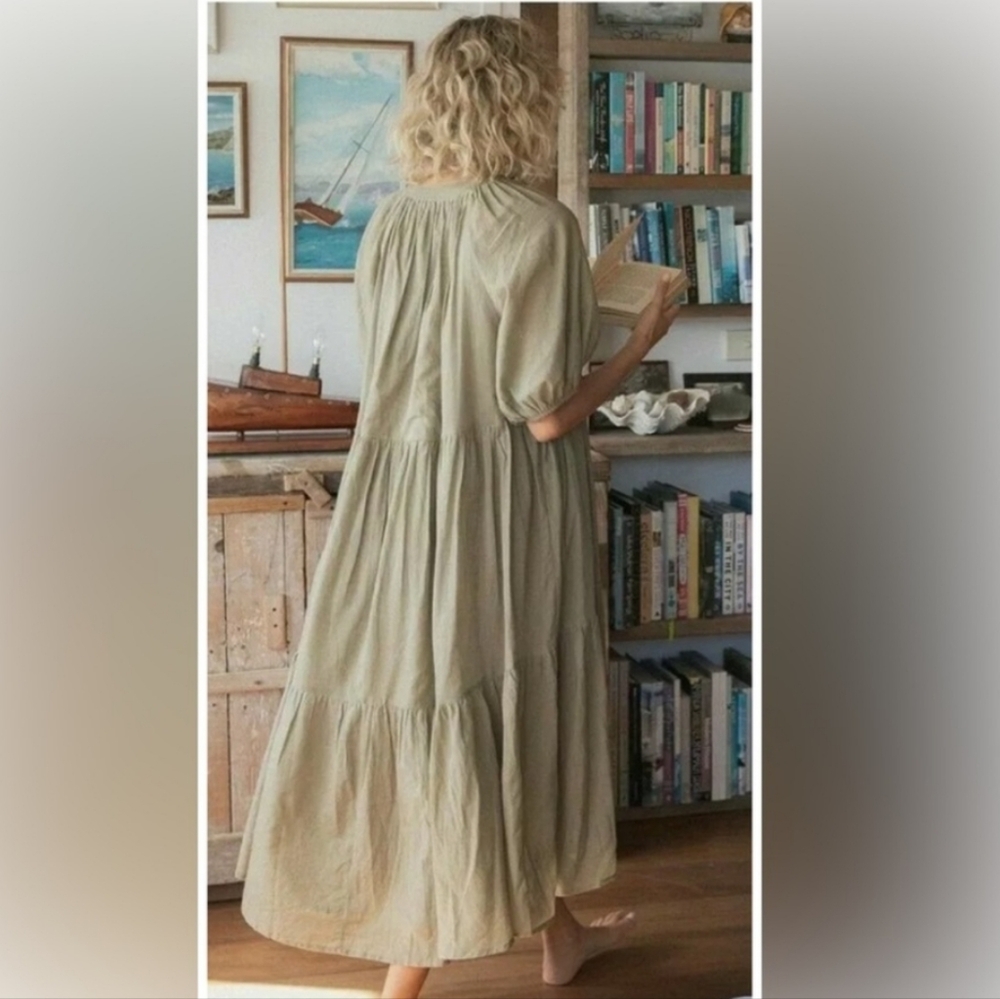 Spell & The Gypsy Collective Honey Smock Dress Size M - Picture 4 of 10